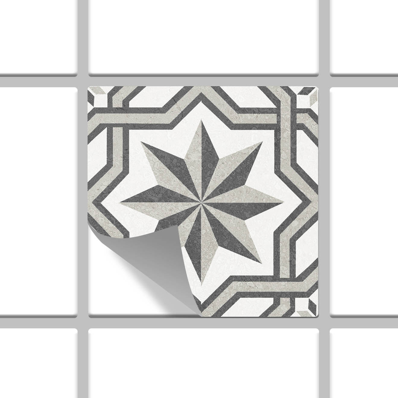 Floorart 24 Stickers mosaïque Provenza 6 multicolores - 10x10 cm