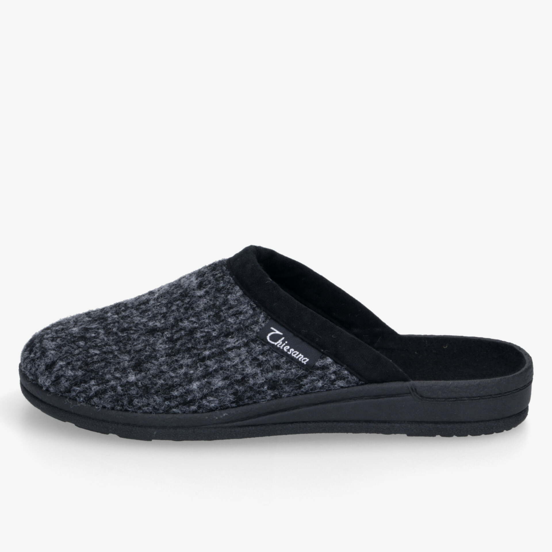 thiesana Herren Pantoletten grau