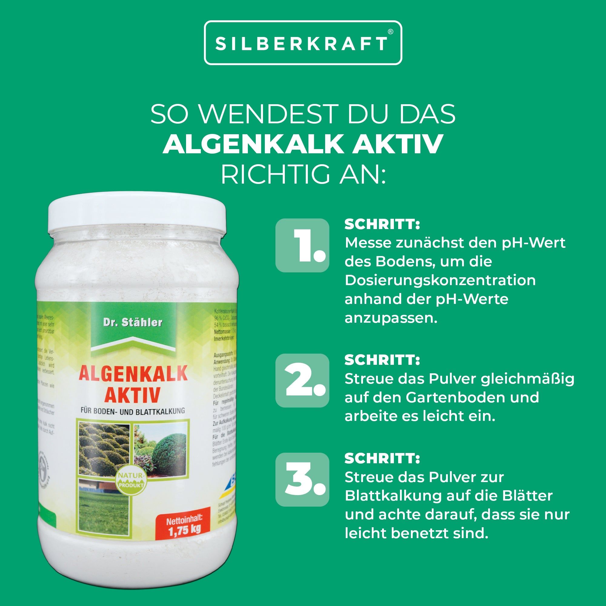 SILBERKRAFT Algenkalk Aktiv