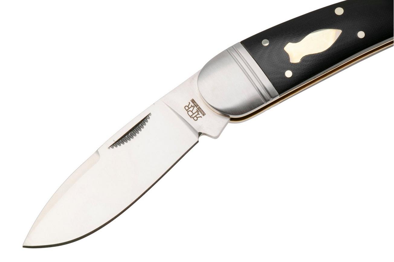 Rough Ryder Reserve Panthera RRR020, D2, Black Micarta, slipjoint zakmes
