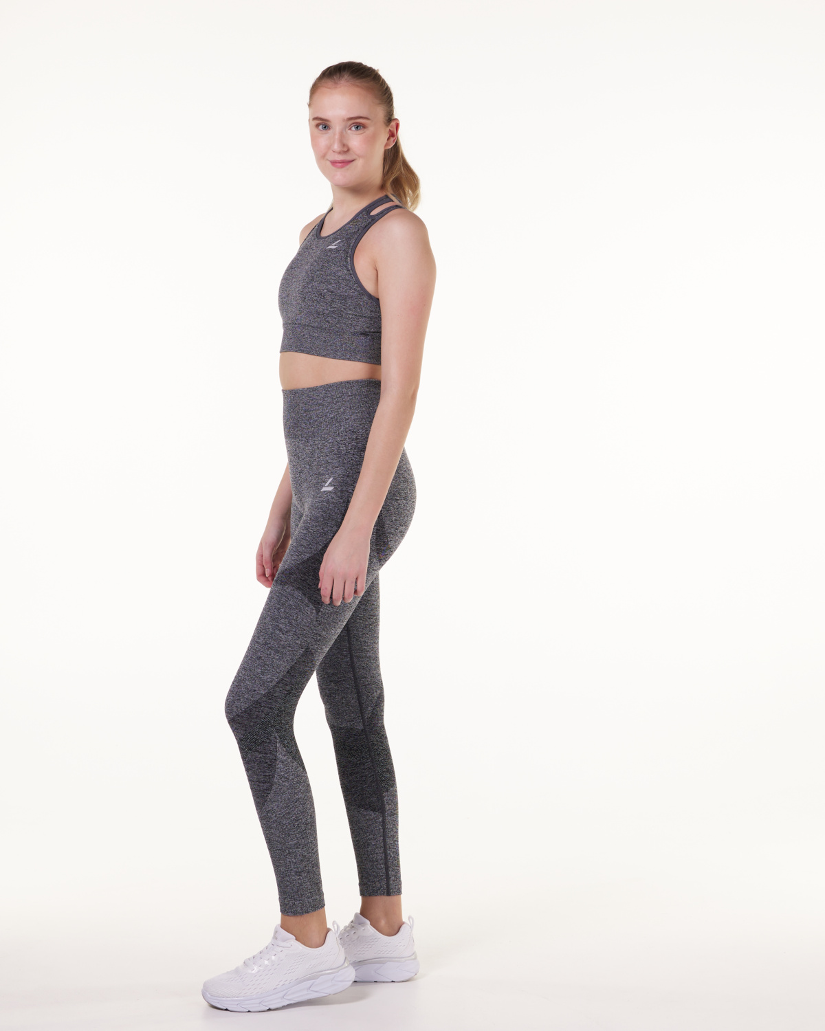 LEVITY Solar Seamless Tights Grey Marl 22