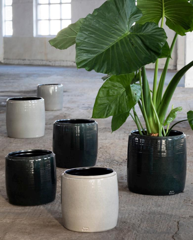 Serax Glazed shades by Serax bloempot large grijs