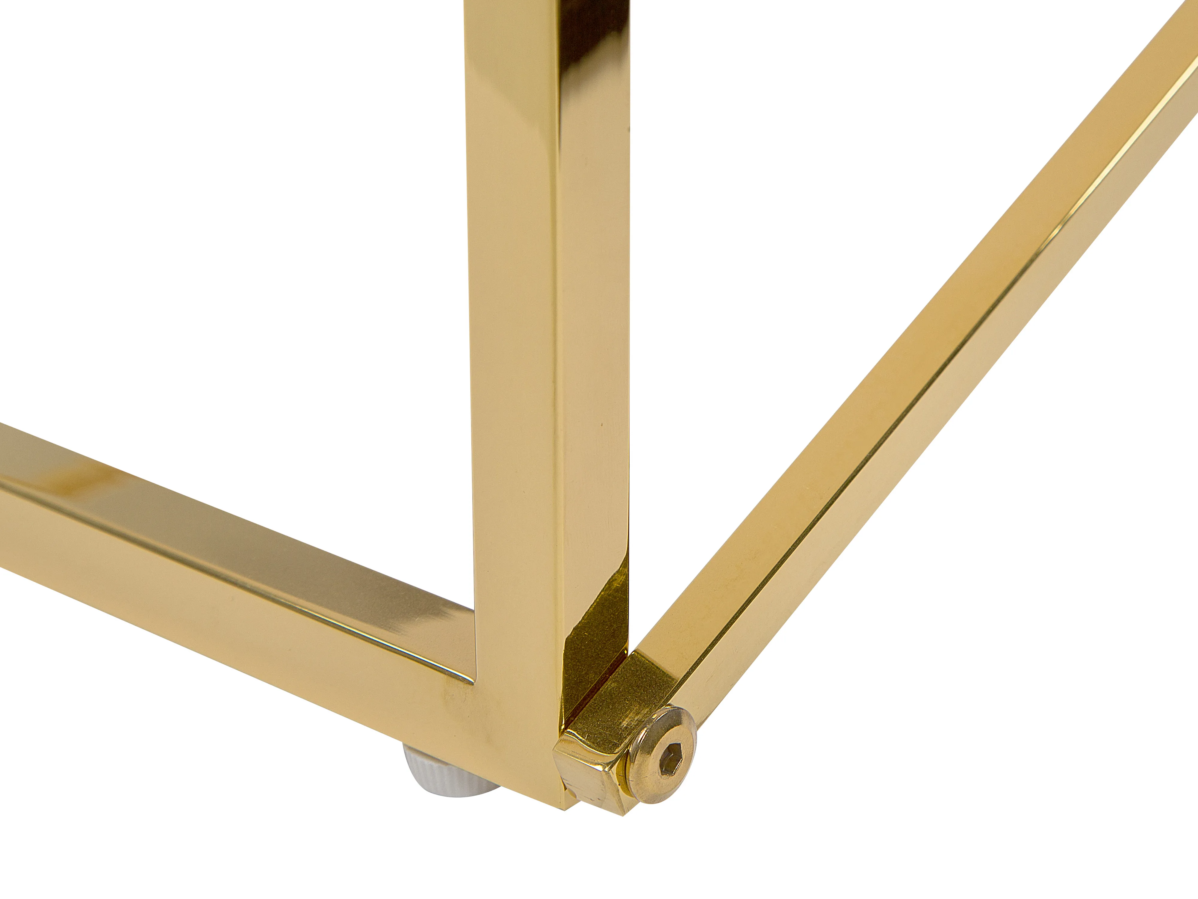 Salontafel EMPORIA Veiligheidsglas Wit/goud