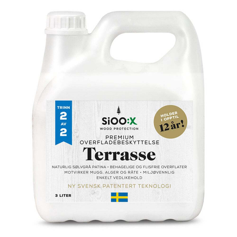 OVERFLATEBESKYTTELSE SIOO:X PREMIUM TERRASSE TRINN 2 3L