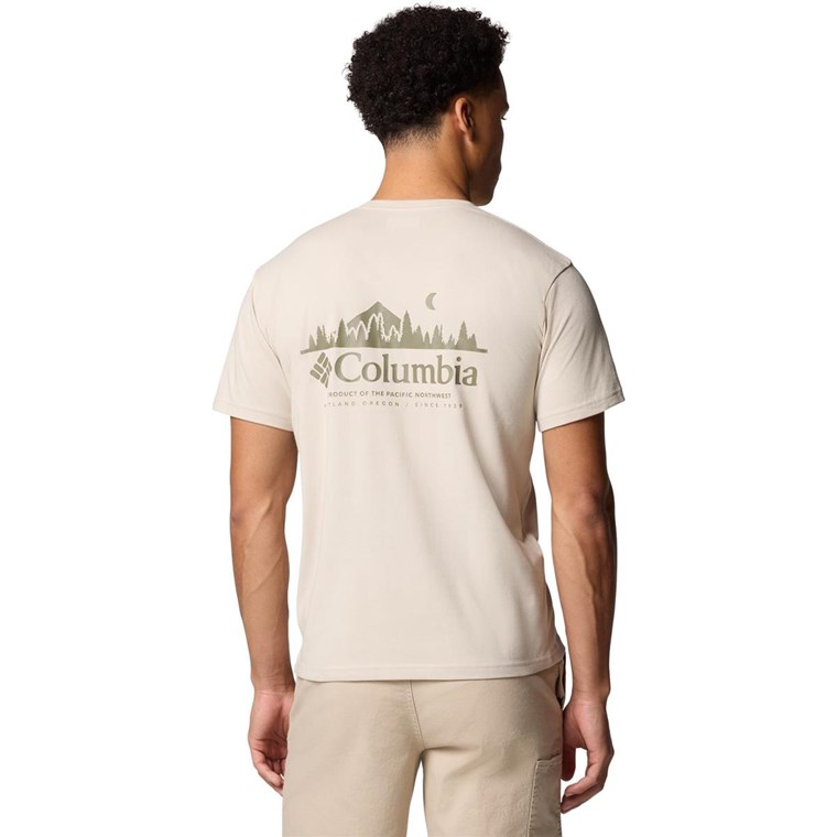 Columbia M Hageman Graphic Tee Dark Stone/Heavenly Horizons
