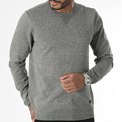 Pull 20715850 Vert Kaki Chiné