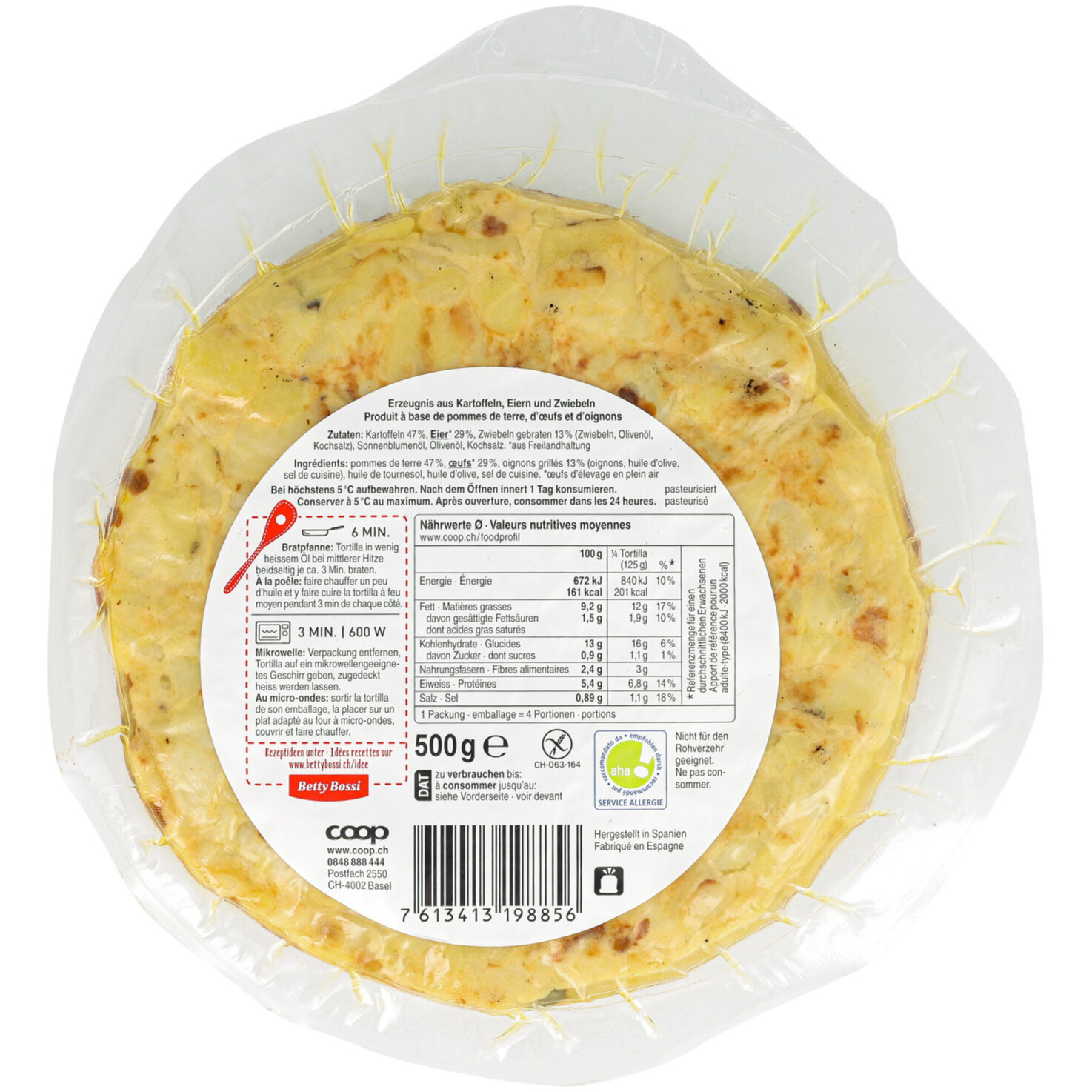 Betty Bossi Tortilla mit Zwiebeln