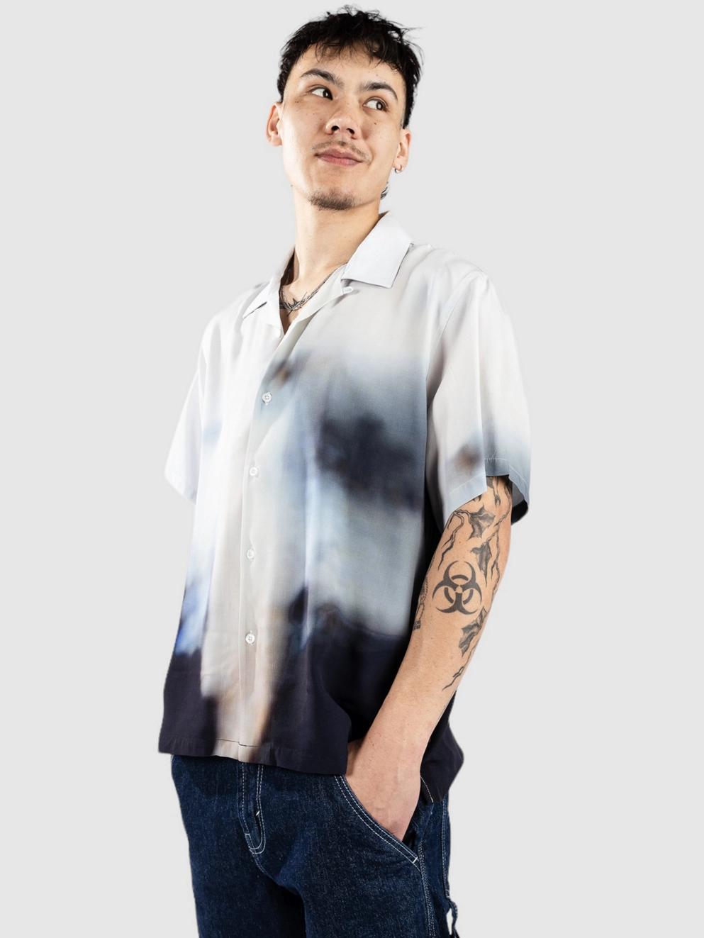 HUF Apparition Resort Shirt white