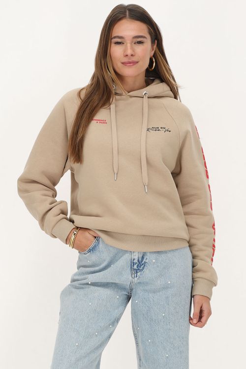Beige hoodie 