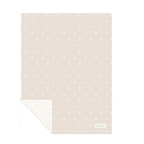 Couverture tricot avec sherpa 75x100 - Tender beige - NOUKIE 'S
