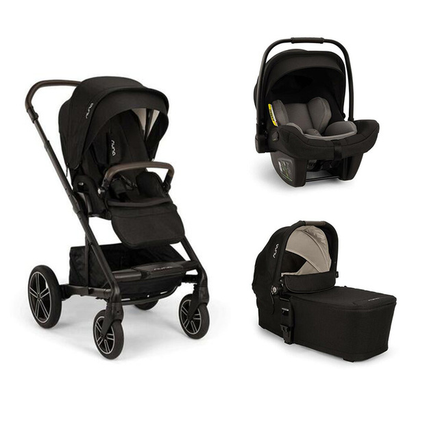 Poussette TRIO Mixx Next + Siège-auto Pipa Next + Nacelle Mixx Caviar - NUNA