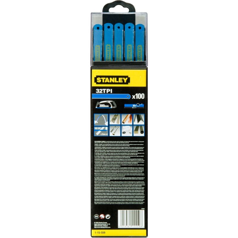 Lames de scie à métaux - boite 100 lames HSS bi-métal laser 12 dents