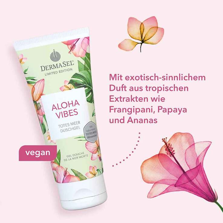Dermasel Totes Meer Duschgel Aloha Vibes limited Edition, 100 ml