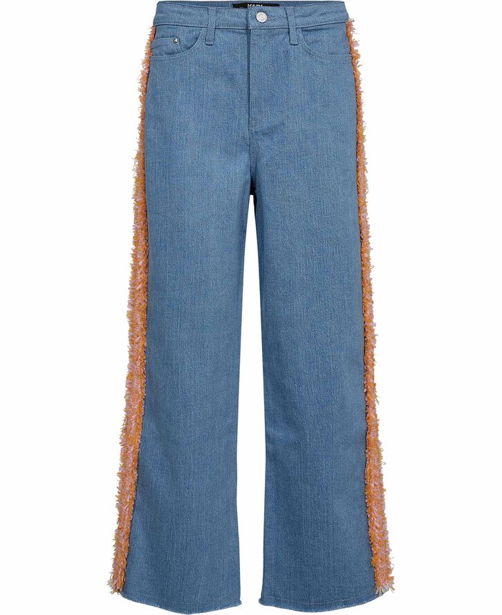 Karl Lagerfeld Denim Boucle Pants Blue denim