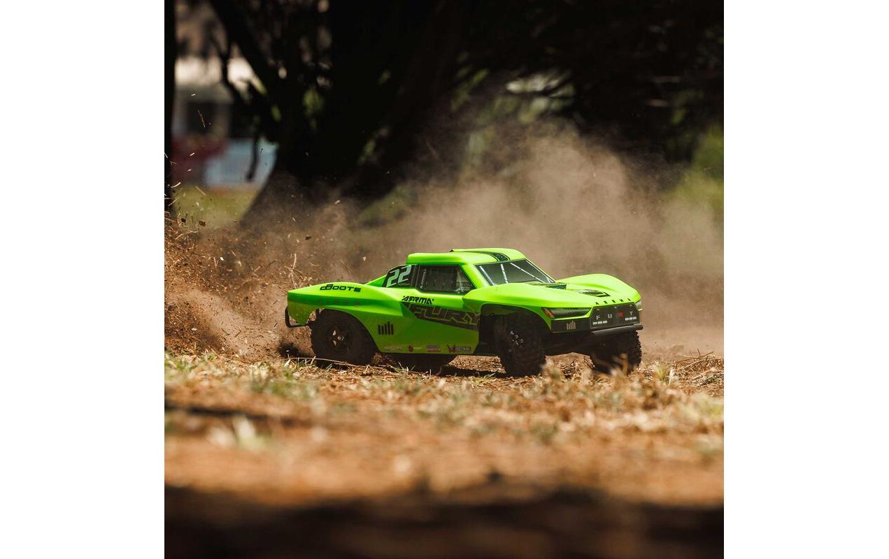 Short Course Truck Fury Mega 550 2WD, 1:10, ARTR, Grün<br>Kurzstrecken-Truck mit bürstenlosem Hochleistungsgetriebe
