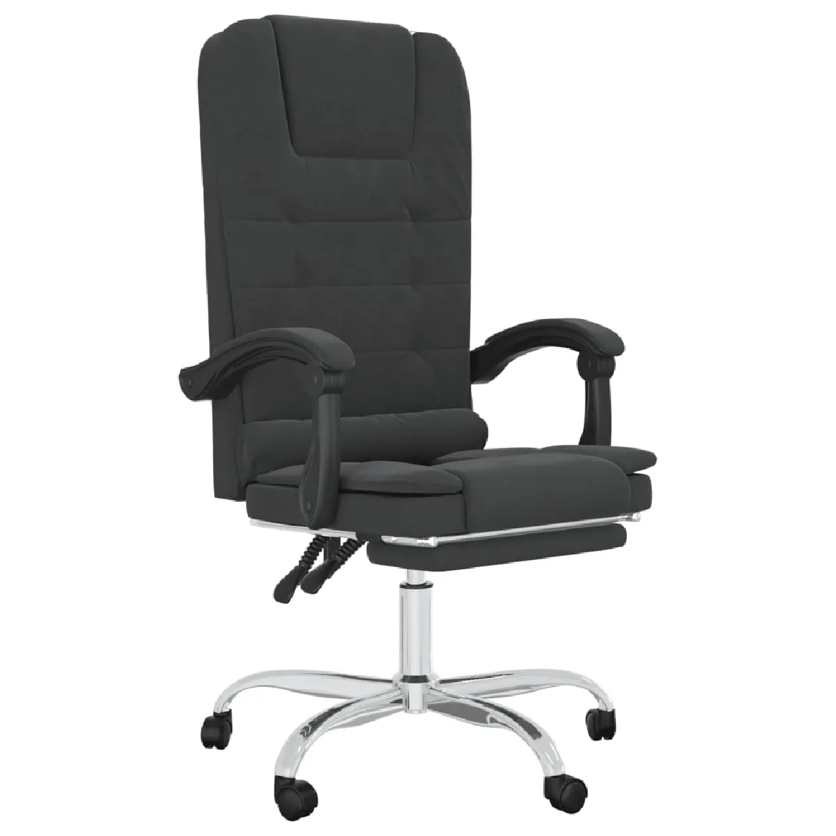 vidaXL Fauteuil de massage Noir Similicuir