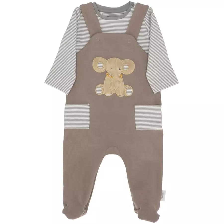Sterntaler Strampler-Set Jersey Eddy grau