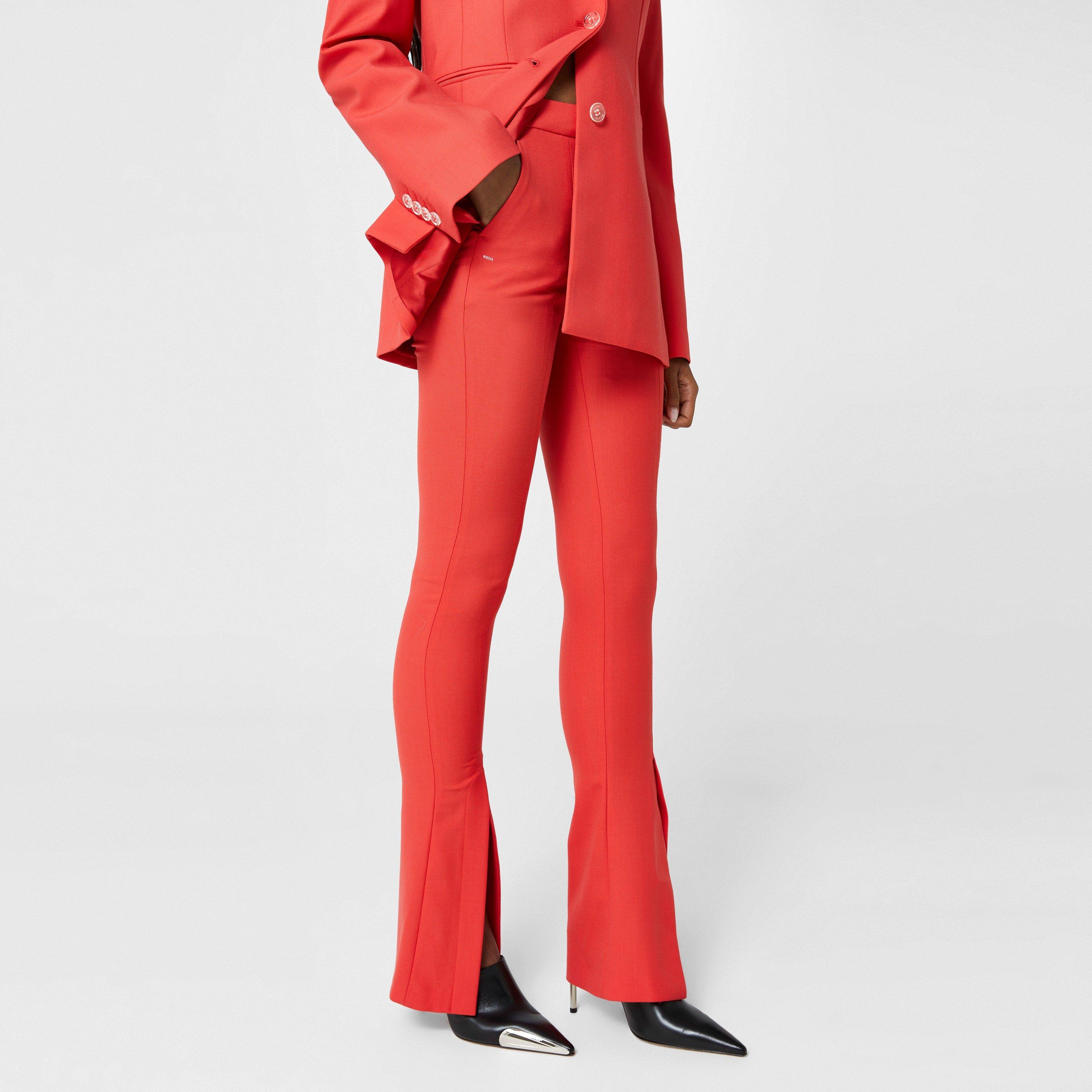 Off White Split Hem Flared Trousers