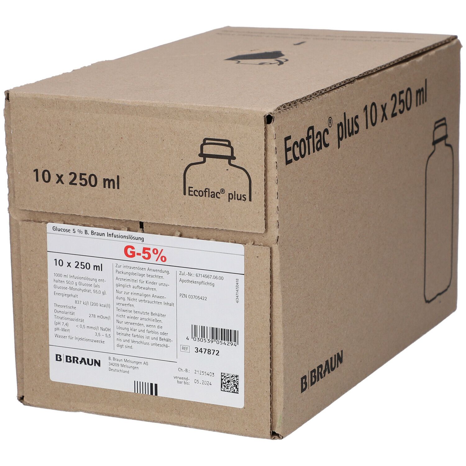 Glucose 5 % B. Braun Ecoflac® plus