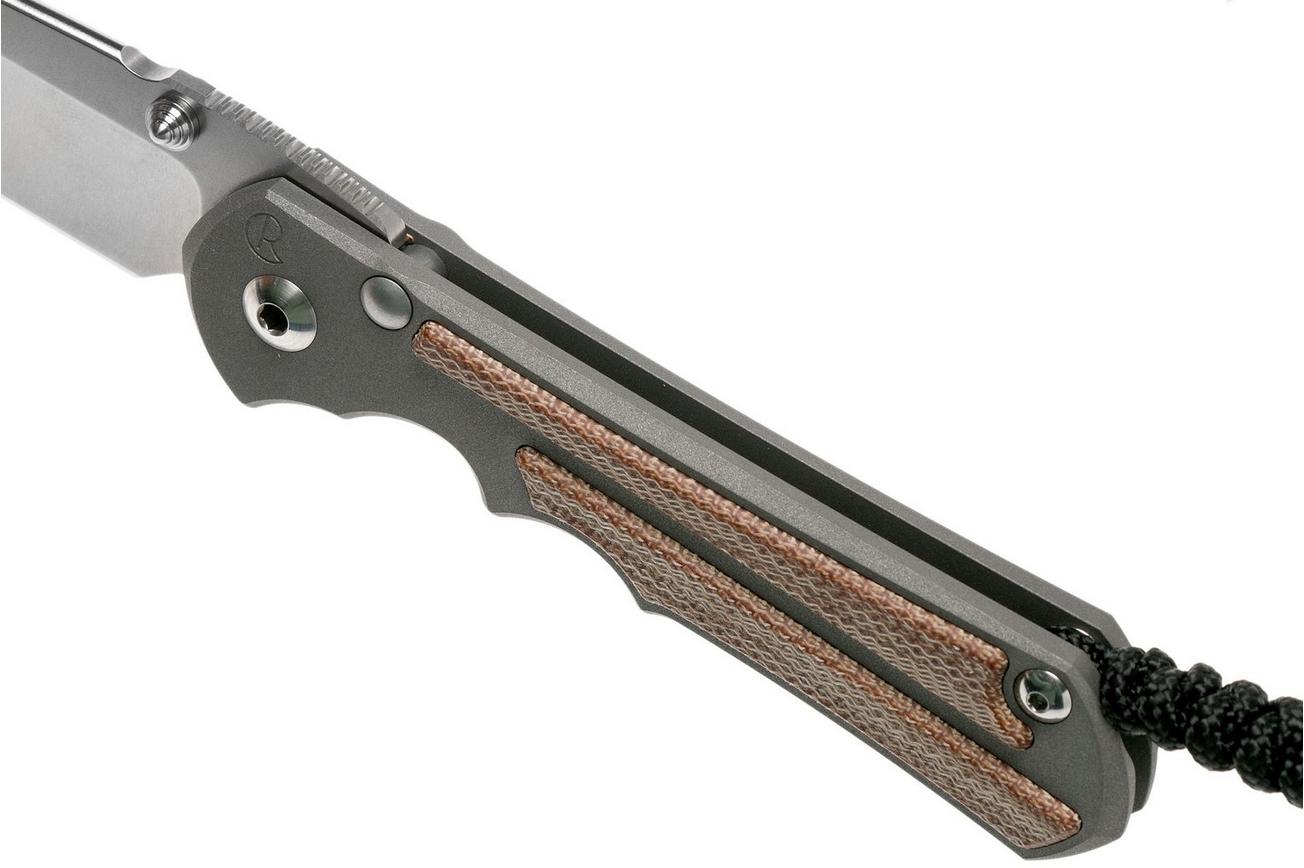Chris Reeve Large Inkosi Natural Micarta Tanto LIN-1046 zakmes