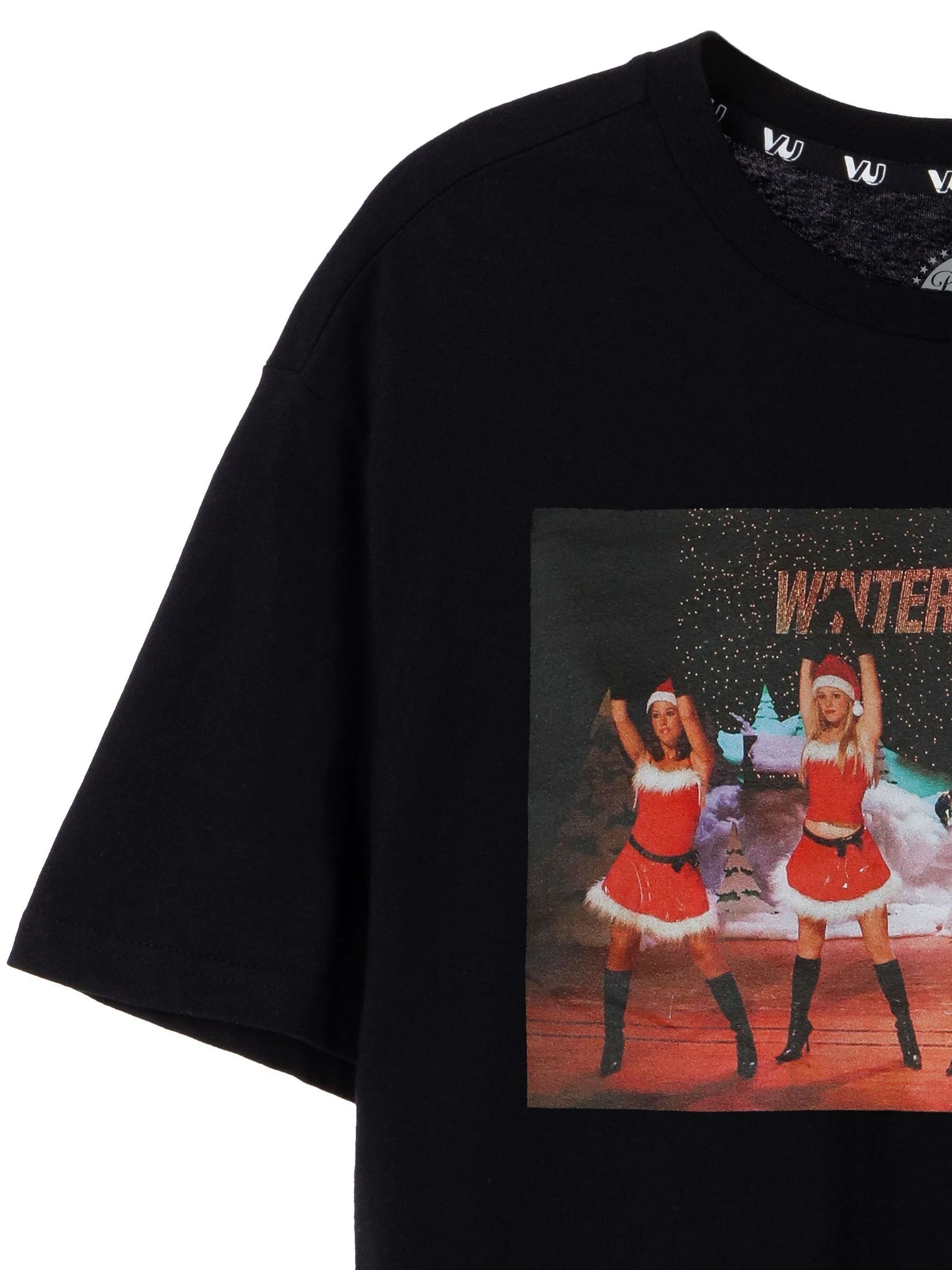 Vanilla Underground Mean Meisjes Kerstmis 100% katoenen T-shirt voor dames