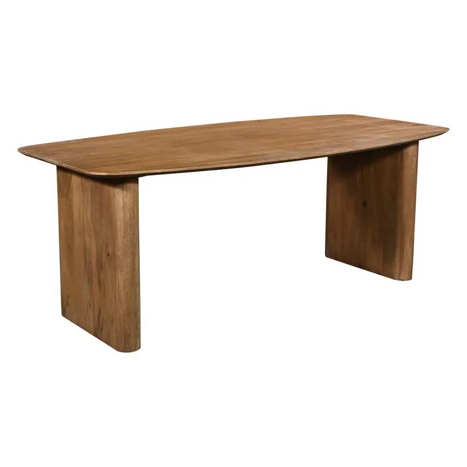 Eettafel Deens Ovaal - Naturel Mangohout - 240x100x75cm - Dai