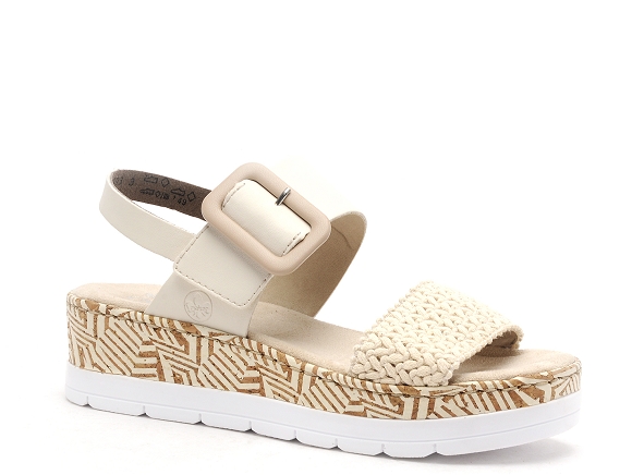 Rieker nu pieds talons femme v3950 beige