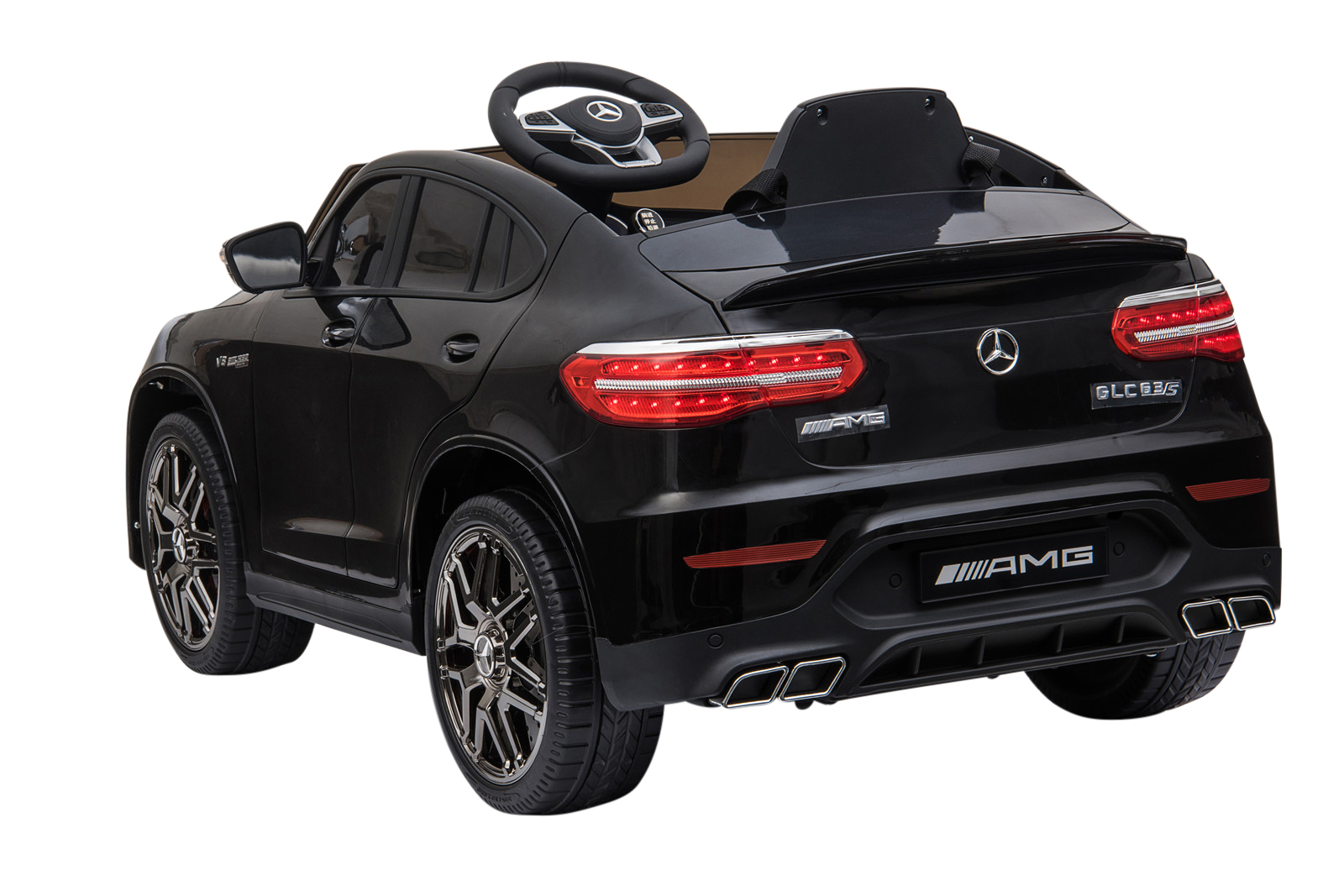 Elektroauto Kinder Mercedes GLC 63S schwarz