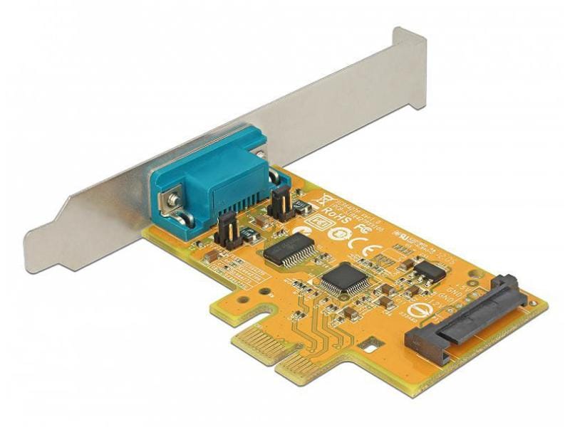 Delock PCI-Express-Karte 90293 1x Serial / RS-232 PCIe-Schnittstellenkarte mit einem Serial-Port, ESD-Schutz und Spannungsversorgung