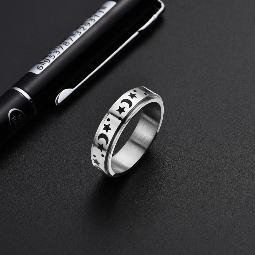 Prushia - Maan & Ster / Dier RVS Ring (Diverse Ontwerpen)