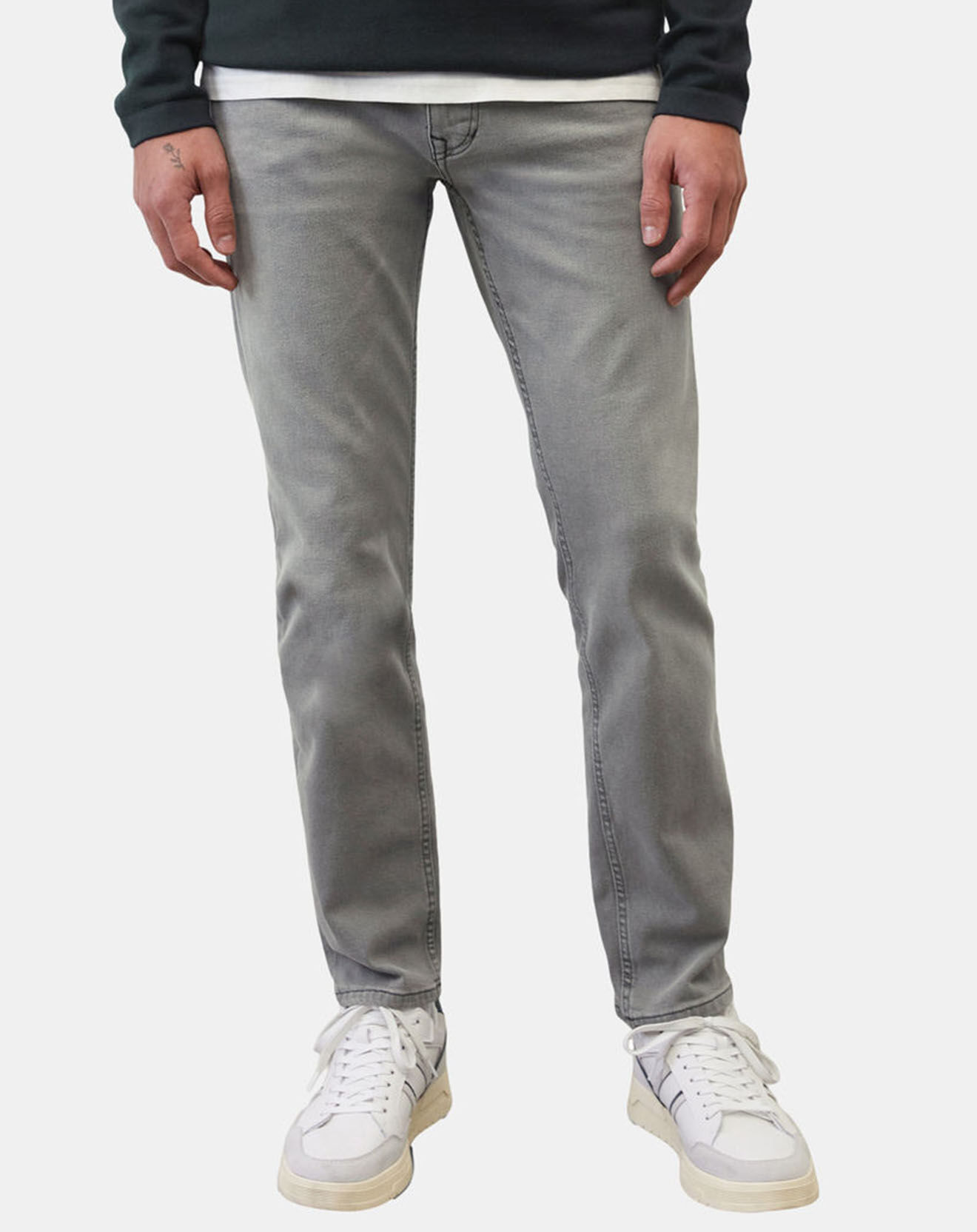Marc O'Polo Jean droit Sjobo 5 poches gris