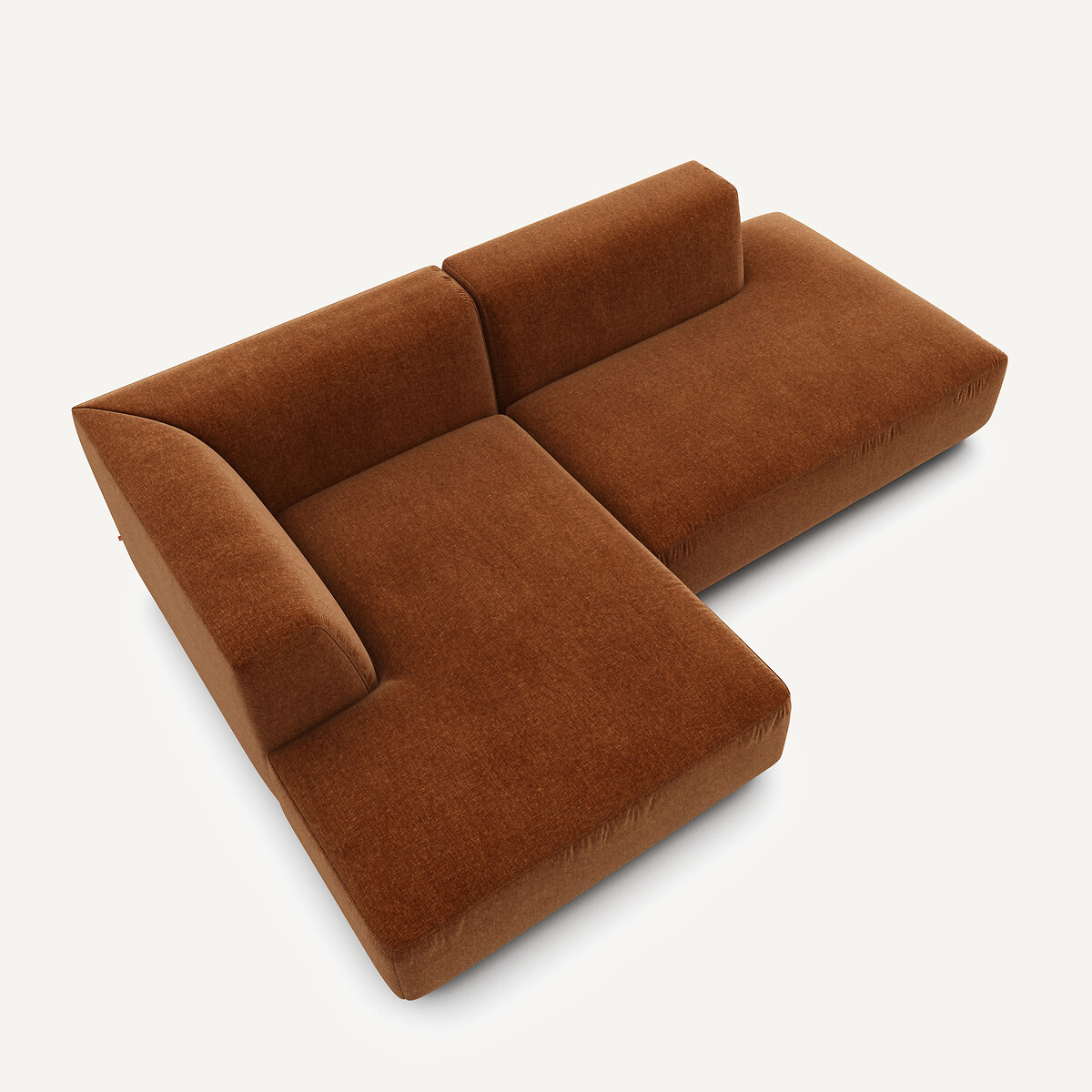 AM.PM<br>Sofá de canto esquerdo em veludo chenille, Jacopo