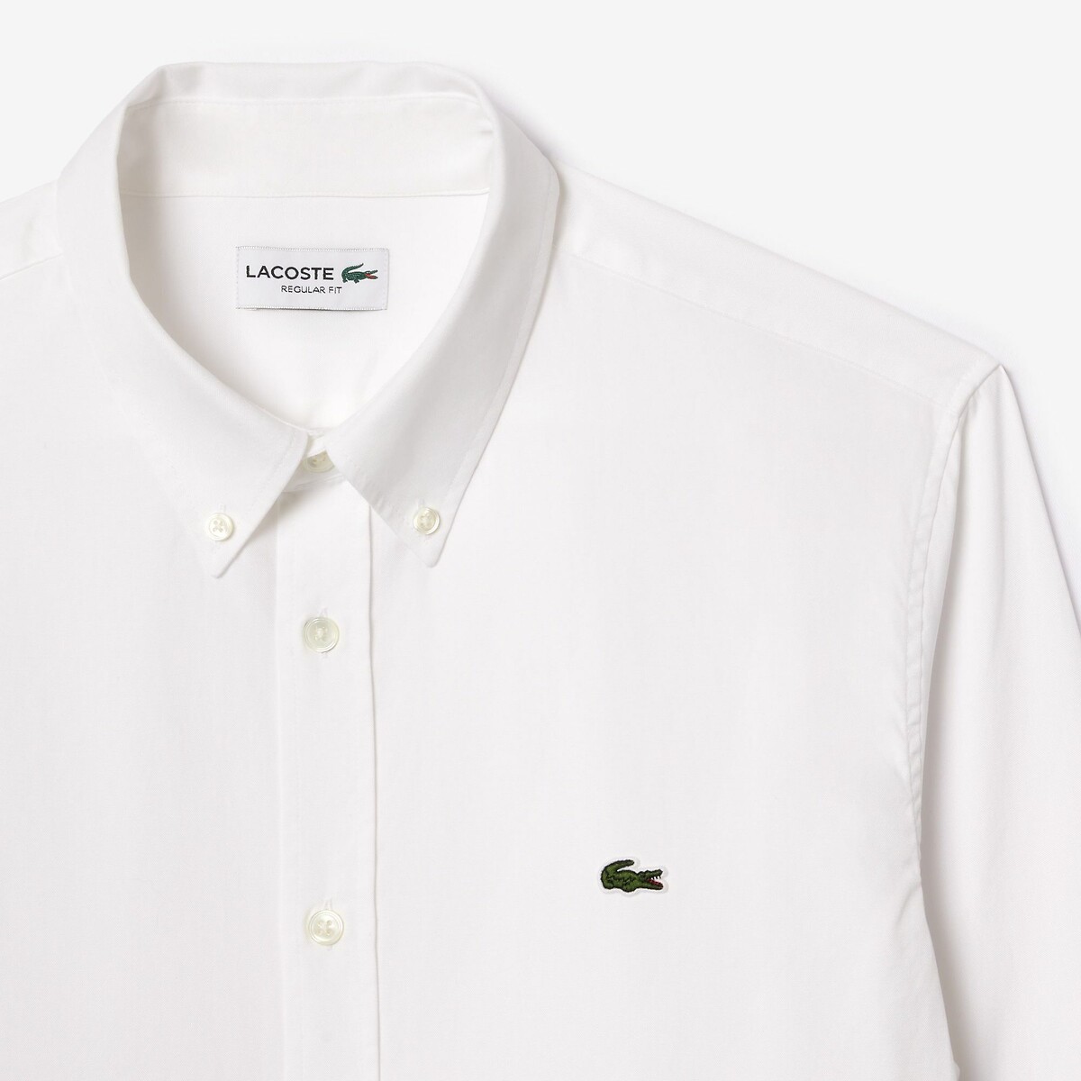 LACOSTE<br>Camisa de corte regular em algodão premium liso