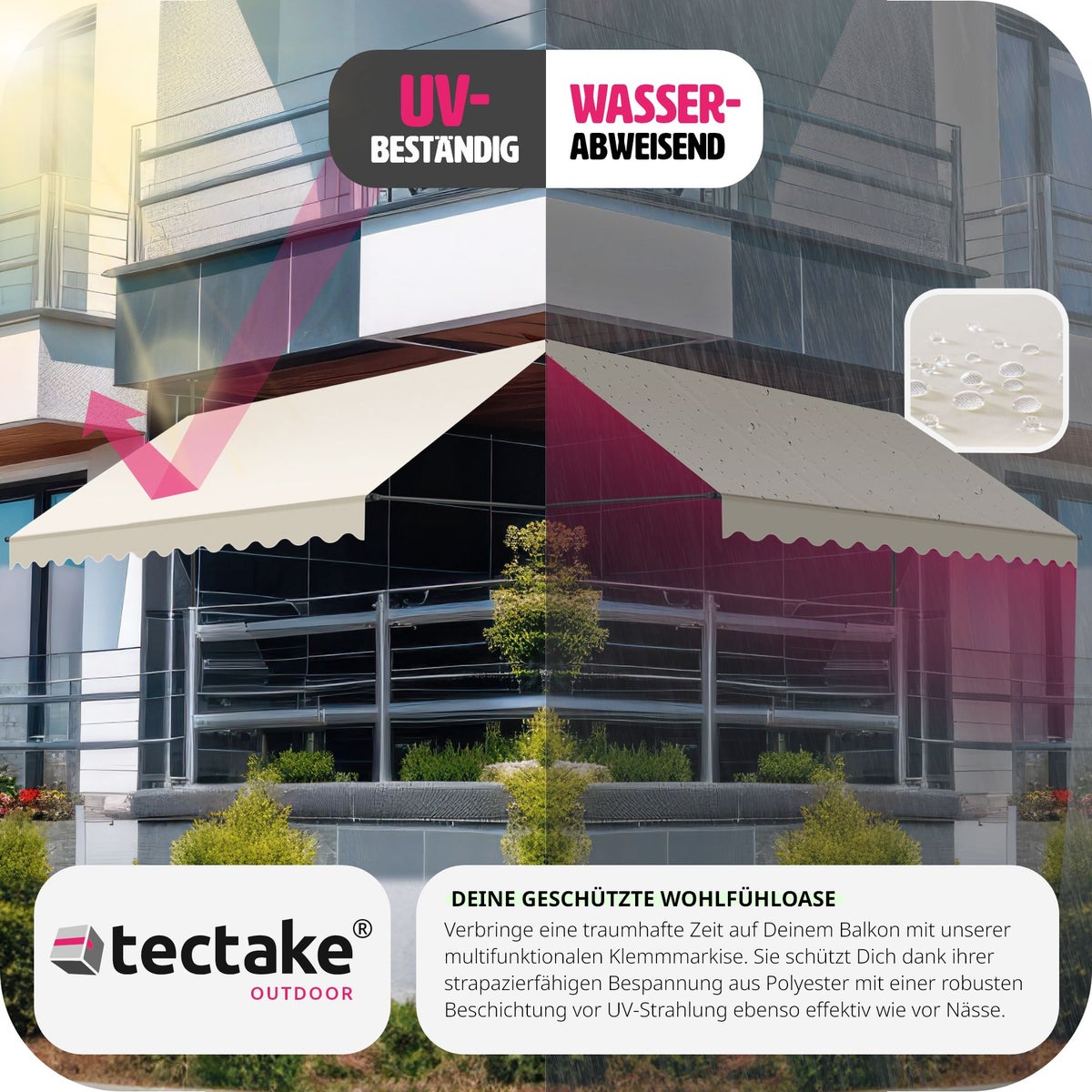 tectake klemluifel met handzwengel, eenvoudige montage