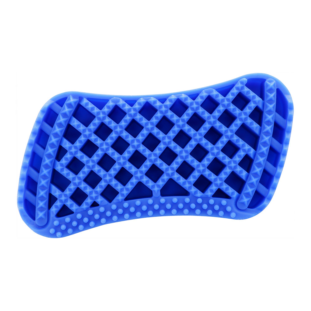 Brosse petits chiens et chats à poils ras bleue