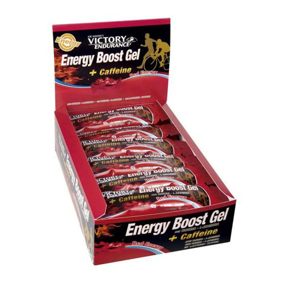 Victory endurance Boost Red Schachtel mit Energiegelen 42g 24 einheiten