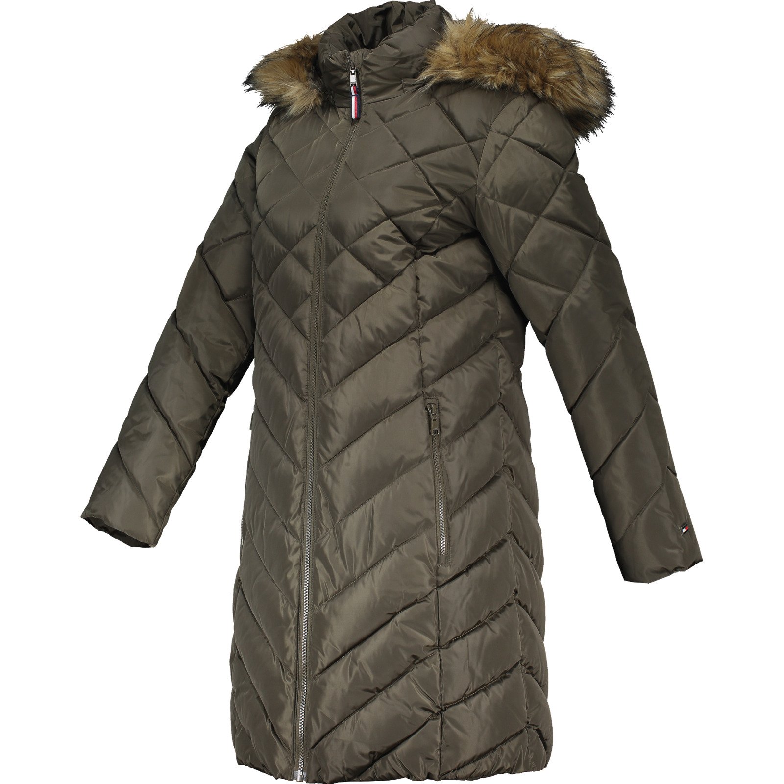 Tommy Hilfiger Damen-Parka puffer M, olive