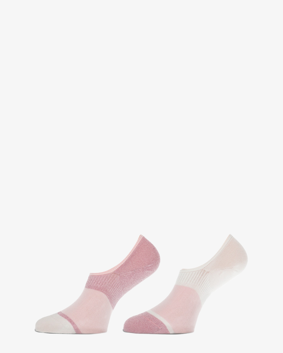Marcmarcs Livia 2-Pack Roze/Wit Dames Sneakersokken