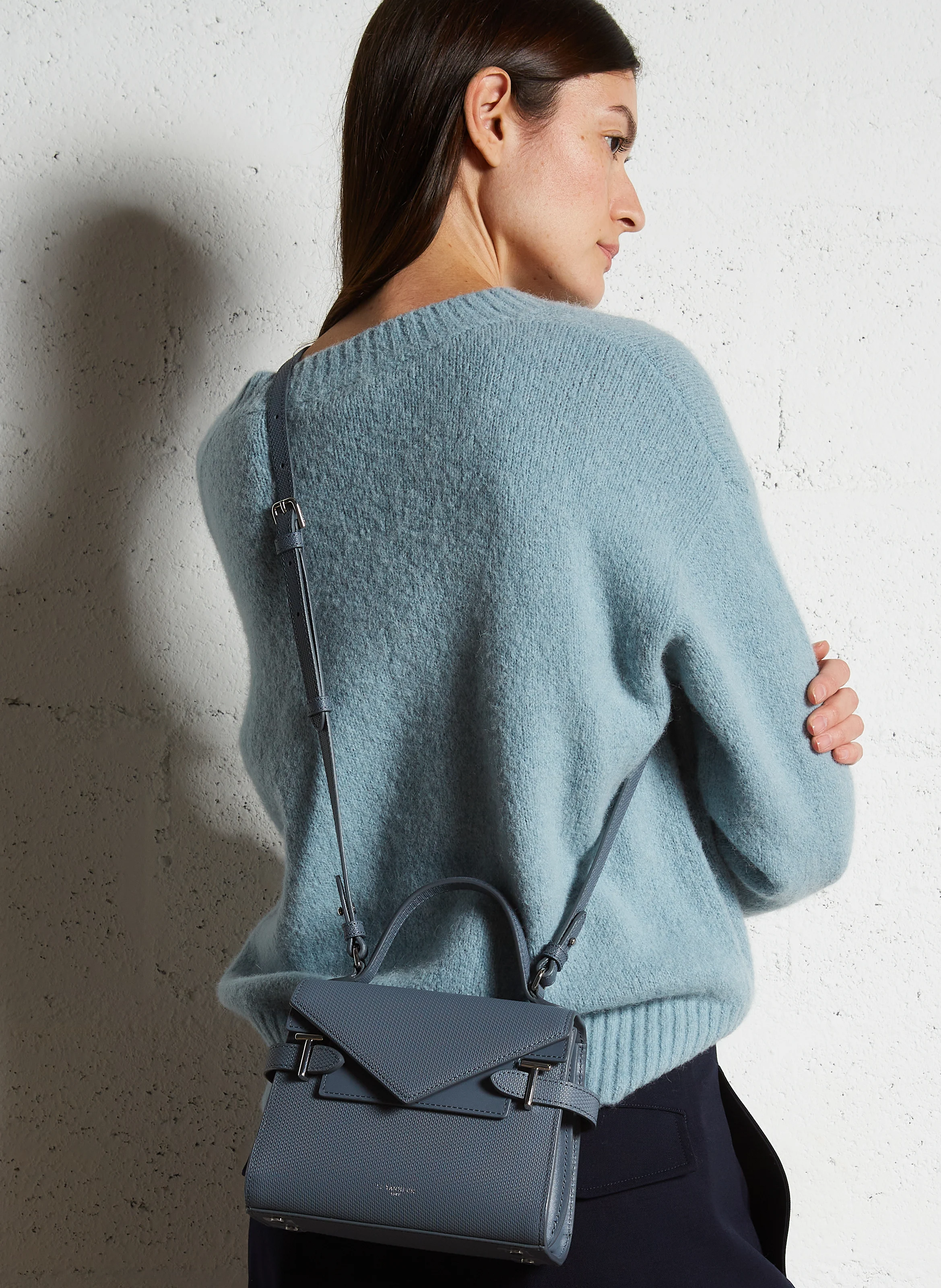 EMILIE - Sac à main en cuir | Bleu