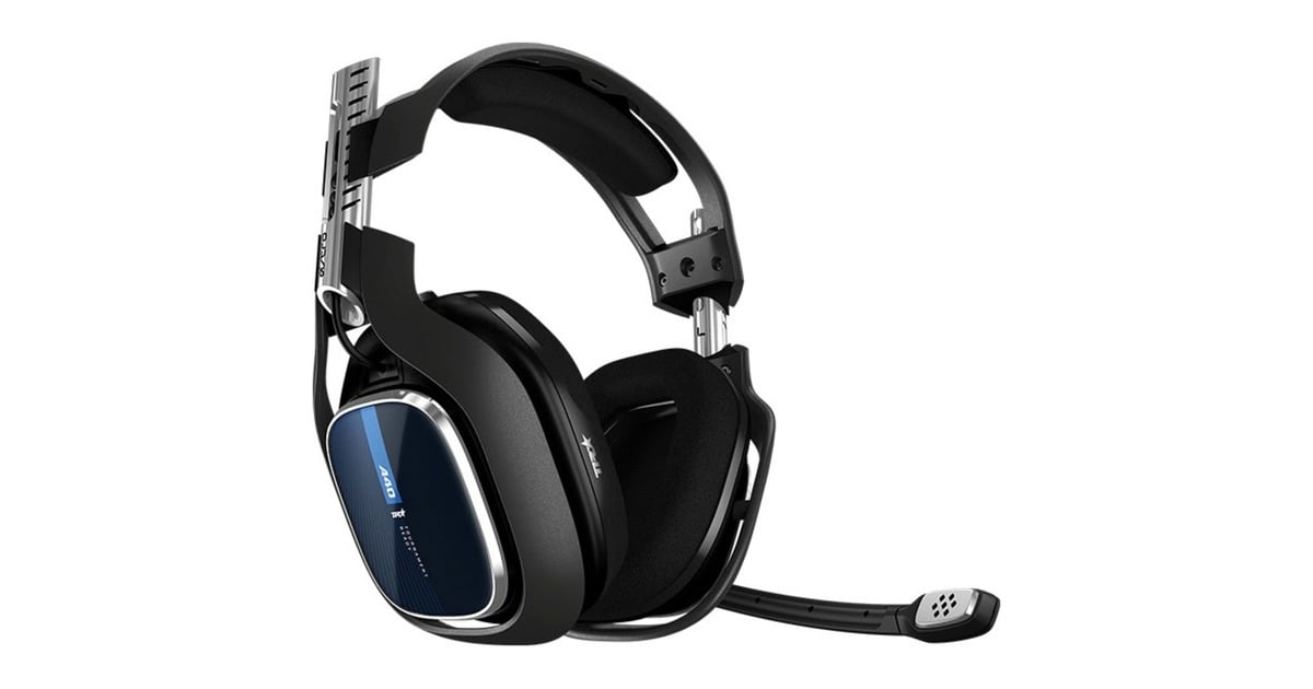 ASTRO GamingA40 TR headset over-ear gaming headset  (Zwart/blauw, PC, PlayStation 4)