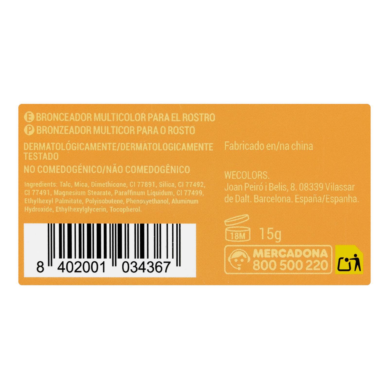 Poudre bronzante compacte pour le visage Summer Cocktail Deliplus Sunset Bronzer