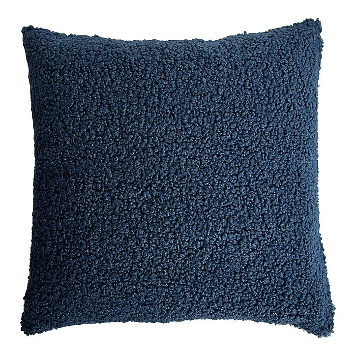 Coussin Kanosh GoodHome bleu marine L.45 x l.45 x ep.80 cm