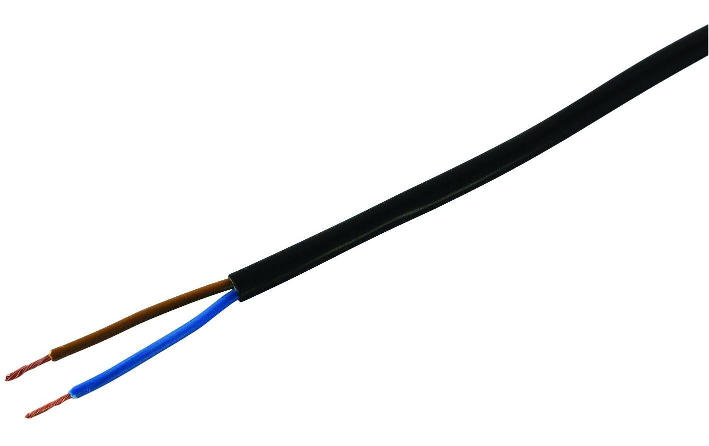 Installationskabel TD 2 x 1.0 mm², 100 m SchwarzInstallationskabel