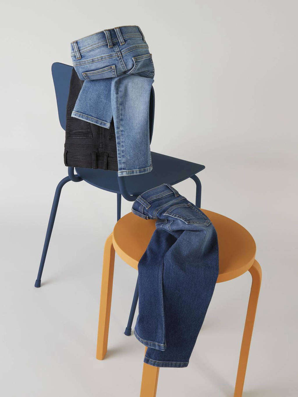 NAME IT slim fit jeans NMMSILAS medium blue denim
