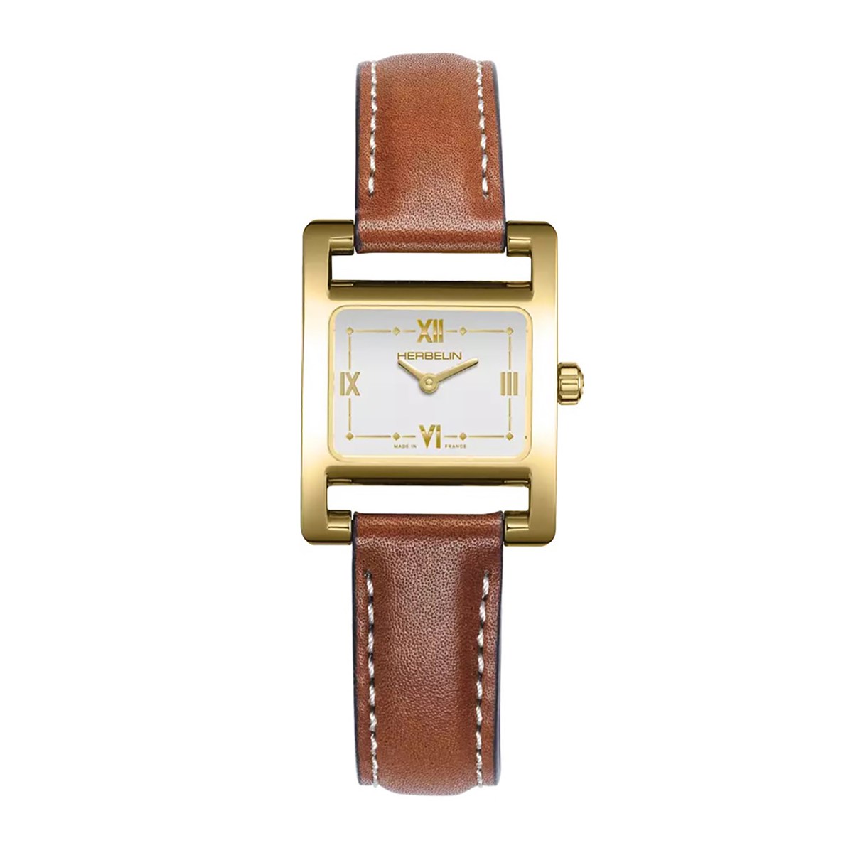 Montre femme Herbelin V Avenue cuir brun