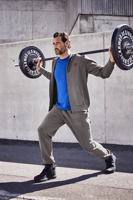 JAY-PI Sweathose, Fitness, Modern Fit, Elastikbund, seitliche Taschen