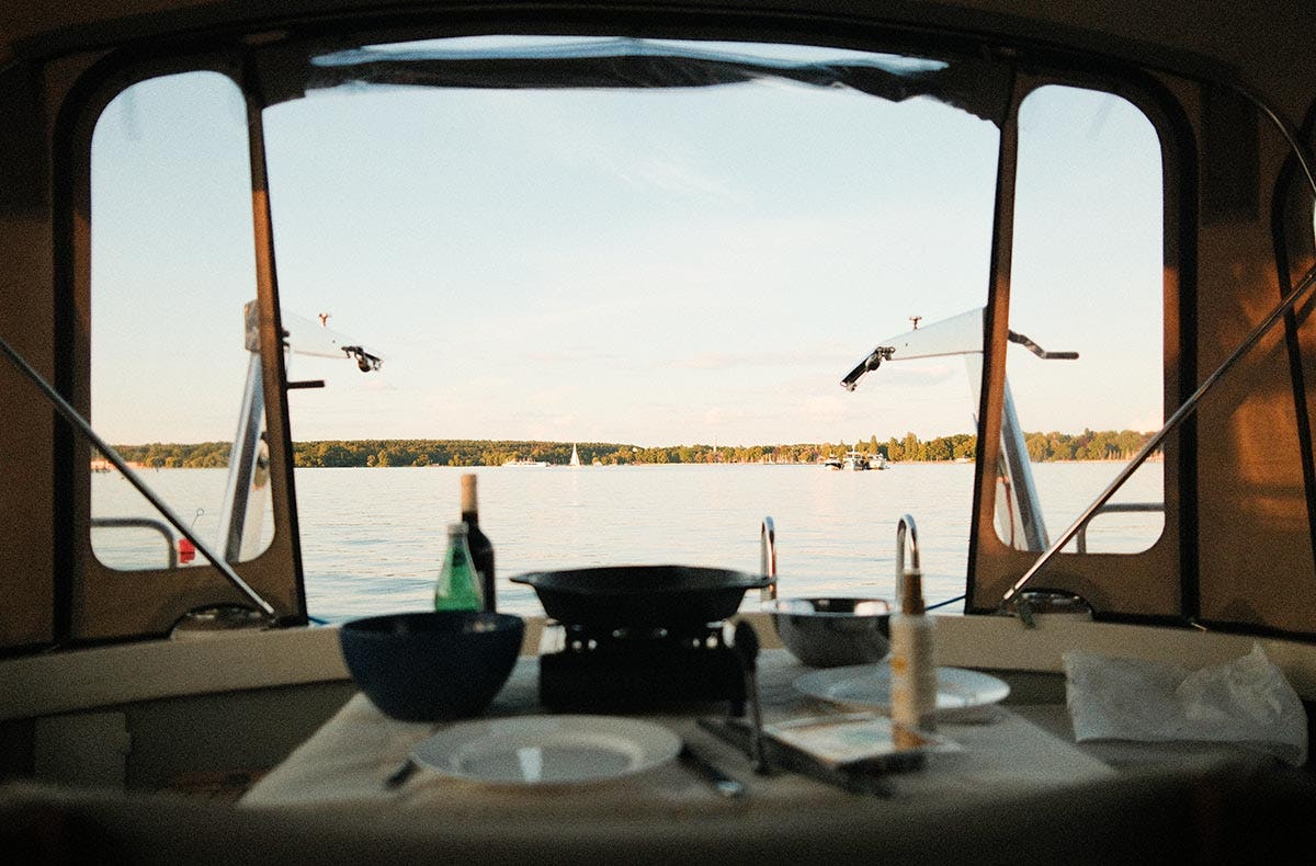 Yachttour mit Käsefondue Berlin für 4