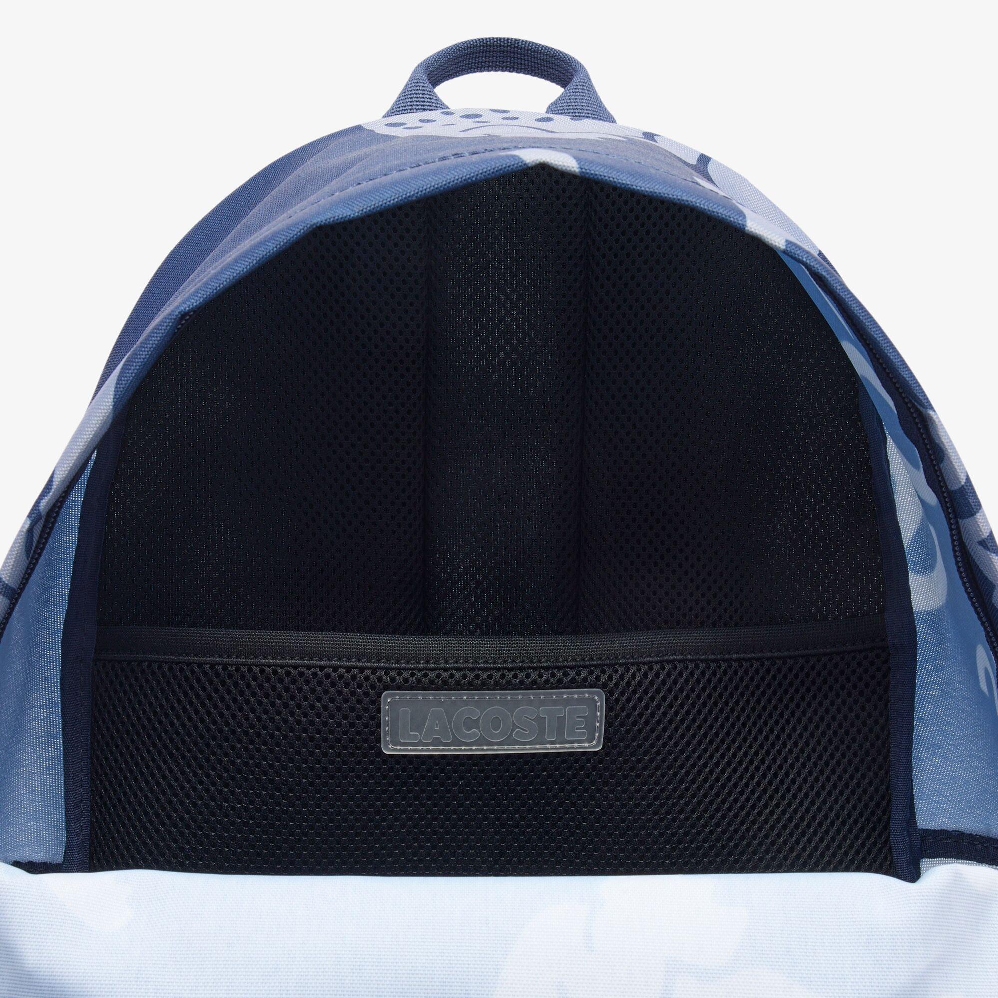 Lacoste Vertical Croc Print Back Pack