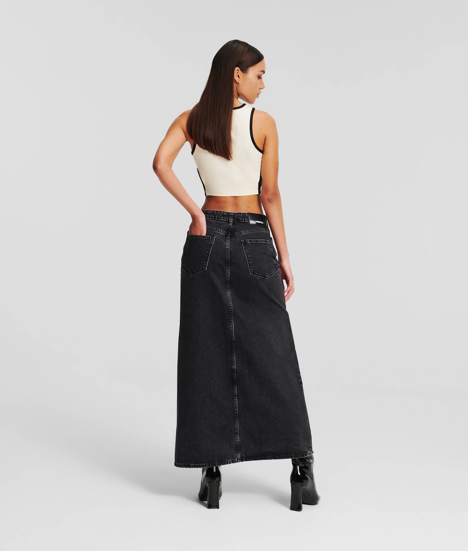 JUPE LONGUE MAXI EN DENIM KLJ