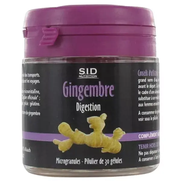 SID Nutrition Phyto Classics Gengibre para Digestão 30 cápsulas